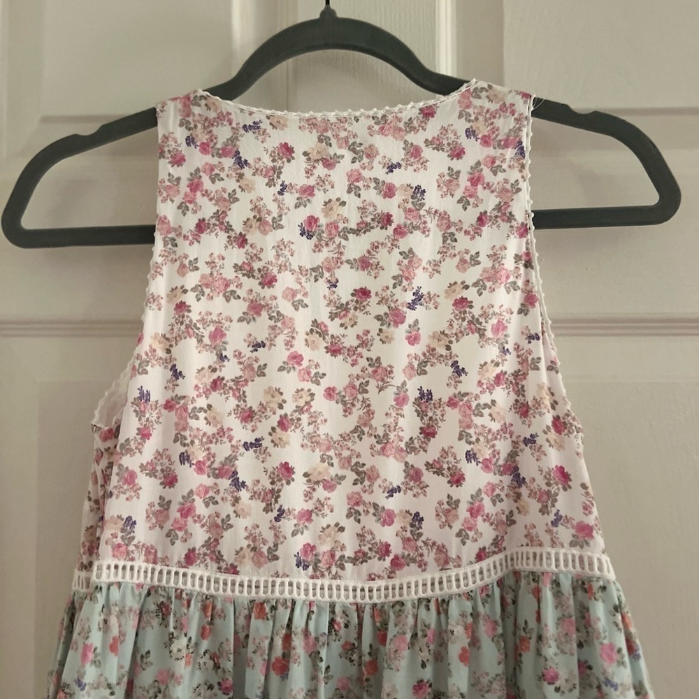 LoveShackFancy x Target Camille Floral Print midi dress. Tiered.Size XS. EUC! - Picture 4 of 9